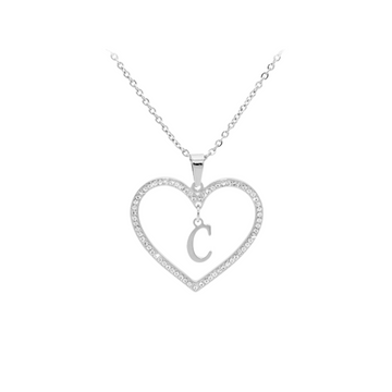 Collier Coeur Personnalisé avec Strass